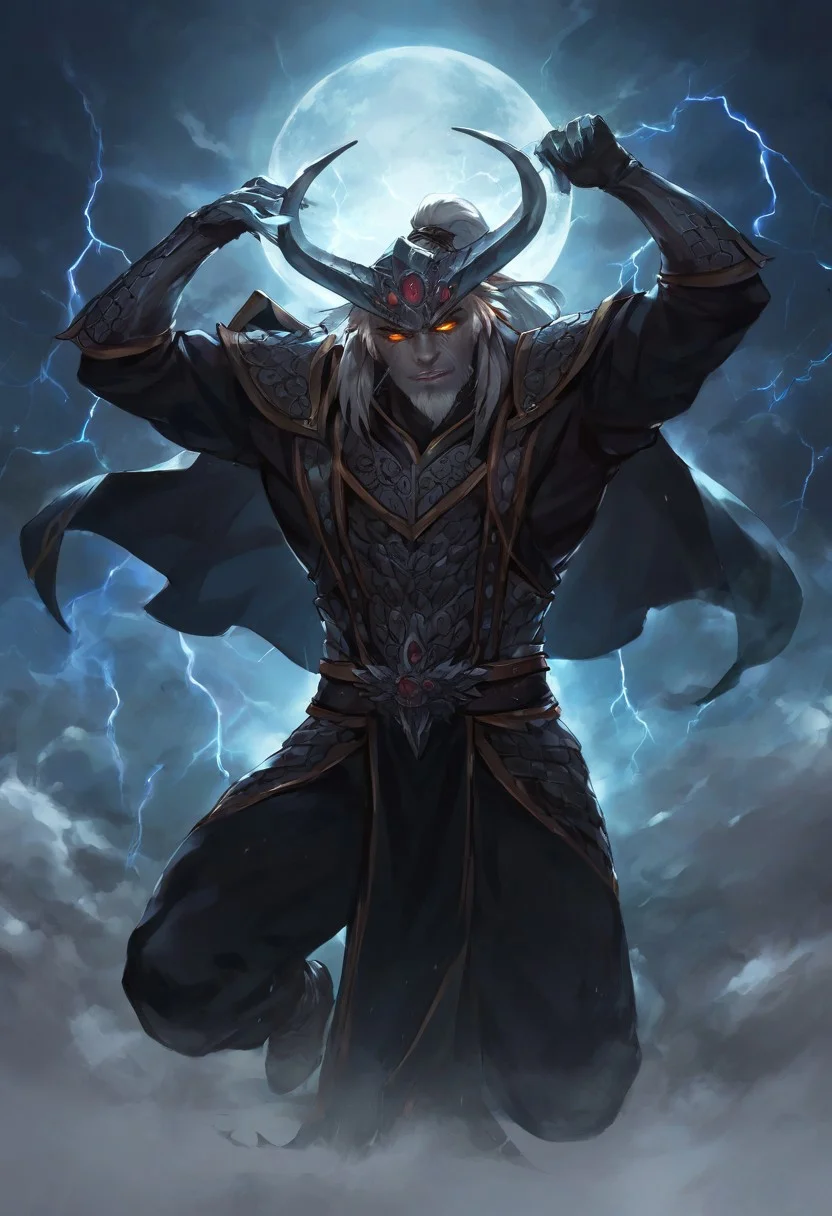 score_9, score_8_up, score_7_up, score_6_up,verybadimagenegative_v1.3,
Depict the rise of the Antichrist as a dark, ominous figure standing at the center of a chaotic, apocalyptic world. The figure should have an imposing, charismatic presence, dressed in elegant, regal attire with a dark aura surrounding them. The background features a crumbling city skyline, with people kneeling in worship, while others are running in fear. In the sky, there are storm clouds, lightning, and distant signs of cosmic turmoil. At the base of the figure, there are symbols of false miracles—like glowing hands—and the shadow of a great beast, symbolizing deception. The overall mood should be dark, foreboding, and filled with tension, capturing the rise of evil before the final battle.