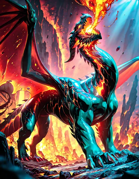 masterpiece, best quality, newest, absurdres, highres <lora:Dragon_collection_for_Illus:1> magma dragon breathing fire on top of a volcano, wide angle, subsurface scathering, depth of field, skin pores, detailed skin, masterpiece, best quality, newest, absurdres, highres, feeling, impact, very awa, dim lighting, sidelighting, skindentation, amazing quality, scenery, very aesthetic, newest, volumetric lighting, blending, <lora:add-detail-xl:1> <lora:cfg_scale_boost:1> <lora:sdxl_enhance:1> <lora:spo_sdxl_10ep_4k-data_lora_webui:1>