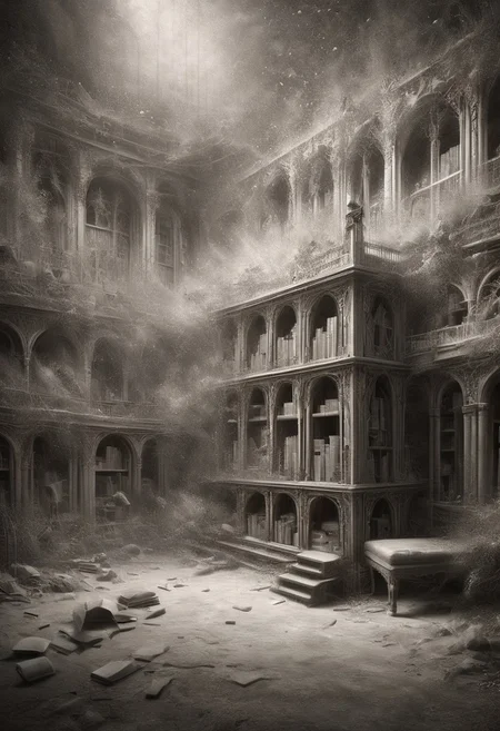 mysterious, a hidden library in a forgotten tower, covered in dust
<lora:xray:1>
<lora:WildcardX-XL-Detail-Enhancer:1>