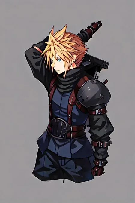 cloud strife, shinra_infantry_uniform