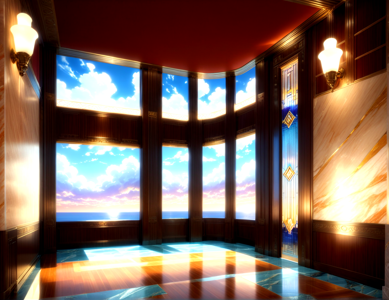score_9, score_8_up, score_7_up,
<lora:Art_Deco_Interior_(Architecture)_(SDXL)_(AD):1> art deco, interior, architecture, interior design, marble, limestone, intricately designed (windows, doors, metals doors, ceiling, lamp, lighting, chandelier, metal wall panels, wood wall panels, ceiling panels, ), penthouse, living room, dining room, bathroom, office, bedroom, large window, fireplace,  coffered ceiling, luxury, 
8K, In'ei, chiaroscuro, rim lighting, perfect depth of field shot, ray tracing, 8K CGI render, beautiful, subsurface scattering, detailed fluffy anime clouds, photographic realism, soft lighting, soft shading,  art by Thomas Kinkade,
BREAK zPDXL, zPDXLxxx,  <lora:wowifierXL:0.2> art by mooncryptowow <lora:sdxl_lightning_8step_lora:0.4> <lora:detailed_notrigger:0.5>