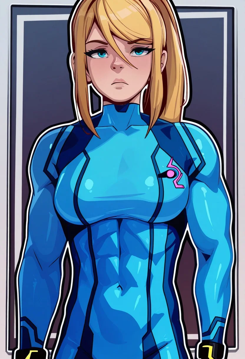(Sicmop style, white outline), samus aran, zerosuit