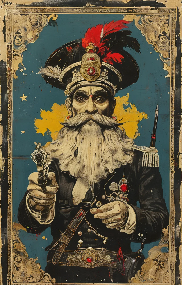 masterpiece,best quality,<lora:tbh238-sdxl:0.9>,illustration,style of Ravi Zupa, portrait of noble man