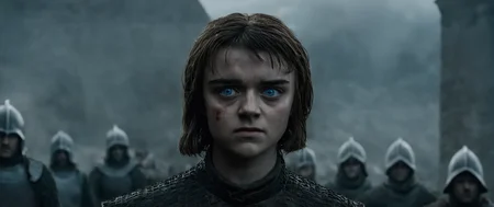 cinematic film still of <lora:Game of Thrones style:1>
<lora:Film Grain style:0.5> Film Grain style
<lora:Chiaroscuro Lighting Style:0.6> Chiaroscuro Lighting style
In medieval times Maisie Williams Arya Stark a woman with a bloody:1 face and a innocent look,solo,looking at viewer,blue eyes,brown hair,1boy,male focus,parted lips,teeth,lips,blood,portrait,blood on face,realistic , cinematic, film, movie still, movie style, film style, fantasy drama, epic drama, dramatic light, dramatic shadow, fictional, Age of Wonders, Age of Empires, warriors, Medieval style, middle ages, dungeons and dragons style, contrast, color, different people, different, unique, kingdoms and castles style, violent, aggressive, detailed, perfection, detailed face, detailed body, detailed hands, detailed eyes, sharp, Game of Thrones style, shallow depth of field, vignette, highly detailed, high budget, bokeh, cinemascope, moody, epic, gorgeous, film grain, grainy