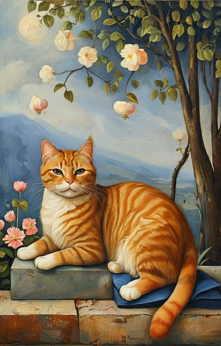 masterpiece,best quality,<lora:tbh146-sdxl:0.7>,portrait of a lazy cat