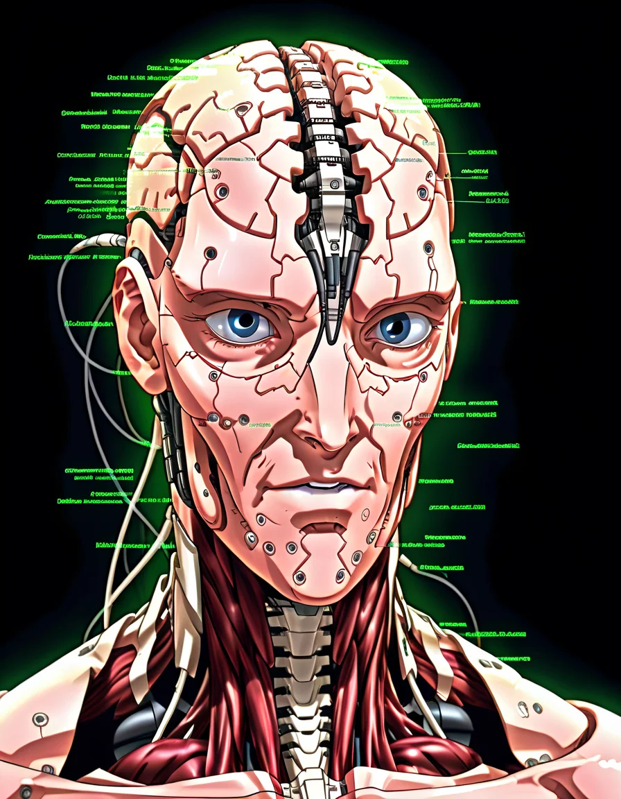 Cybernetic Augmentation, Enhanced Humans, Bionic Prosthetics, Brain-Machine Interfaces, Transhumanism. <lora:NEOTOKIOXL_0.2_RC:0.9>