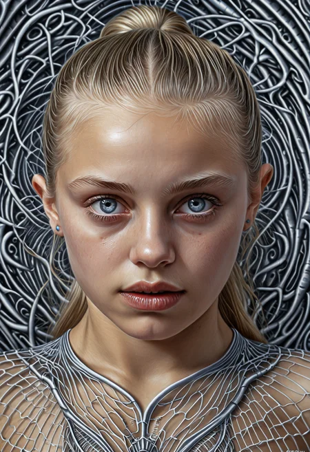 Hyperrealistic art <lora:Alex Grey OC-000005:1>,Alex Grey,1girl, . Extremely high-resolution details, photographic, realism pushed to extreme, fine texture, incredibly lifelike
