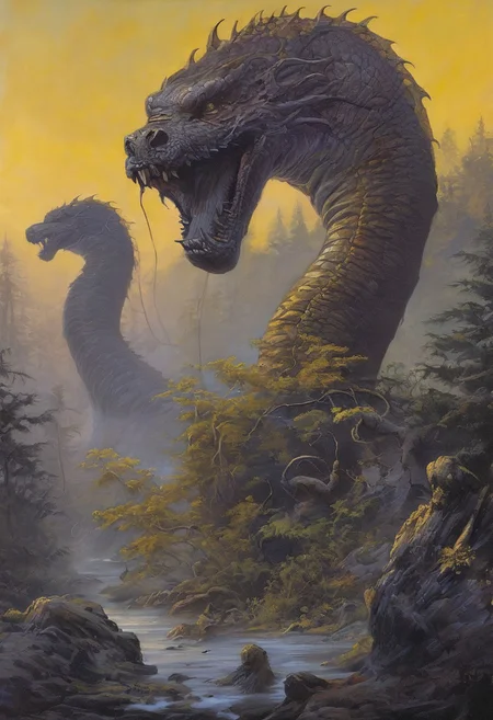 style of Ted Nasmith, score_9, score_8_up, score_8_up, ng_deepnegative_v1_75t, photo, realistic, 
chuck lukacs:1.1", "frank frazetta:1.3", "artgerm:1.4", "jae cheol park \(valentina kallias\):1.3", "Jean-Franois Millet", "Gustave Courbet", "Jules Breton", "Oil painting,
the Binding of the Thorned Serpent, a perilous ritual held once a century when the stars vanish behind the veil of darkness. At the center of the Deadwood Vale, acolytes and high priests use forbidden magic to tether a celestial serpent to their will, amidst chants and sacrificial offerings
,oil painting, traditional media, realistic, moonlight, close up, fantasy style", "dark fantasy, <lora:add-detail-xl:2>
, masterpiece, PYS-XL,