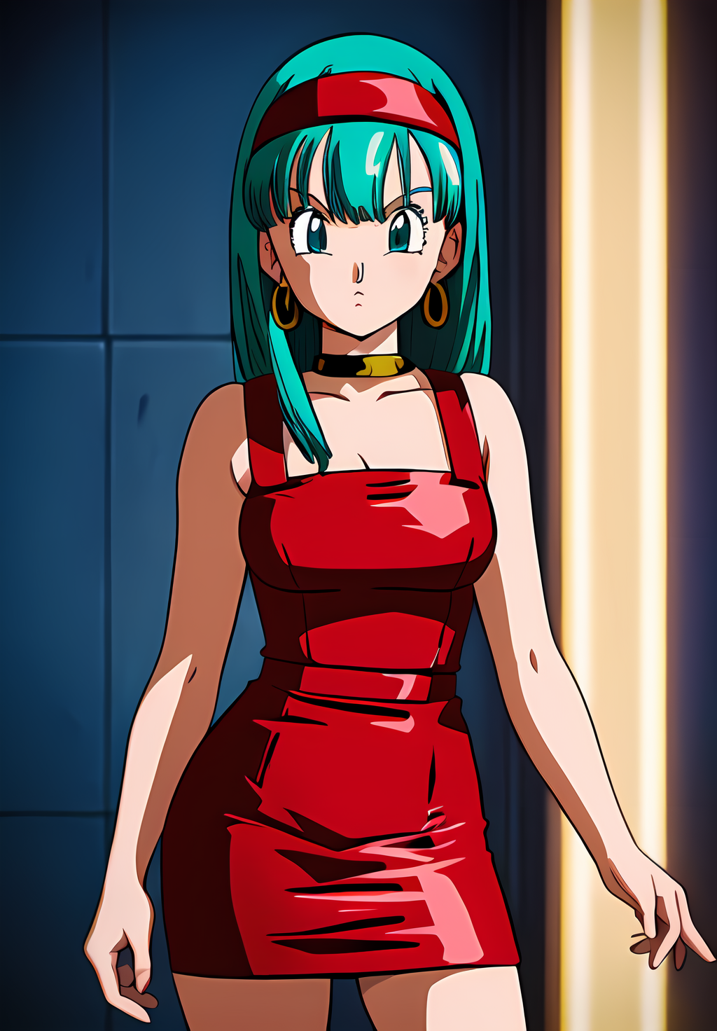 (Photo:1.3), highdetail, <lora:Bulla:0.8>, Bulla, 1girl, solo, red headband, red dress, (acclaimed, alluring, captivating, exciting, gorgeous, striking:1.3), (trending on artstation:1.3)
