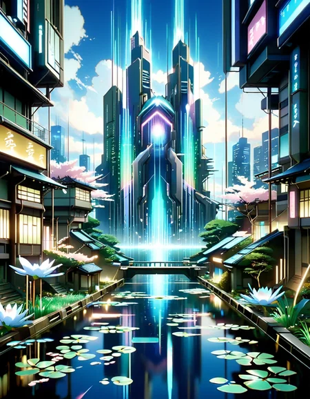 ral-gamingrig, Concept art, pond, ("Imperfection":1.2) , Abstract, Constructivist, One Color, art by Makoto Shinkai and Studio Ghibli, surreal, cityscape, <lora:ral-gamingrig-sdxl:0.8>, cinematic atmosphere, beautiful, ambient background, dynamic, perfect background, shiny, elaborate, gorgeous