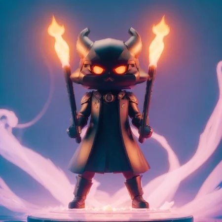 a red imp devil with back eyes is summoned pffpffpff:2, the page in the book that the spell was on that summoned him into this world , with smoke, <lora:plastiq_10:0.31>