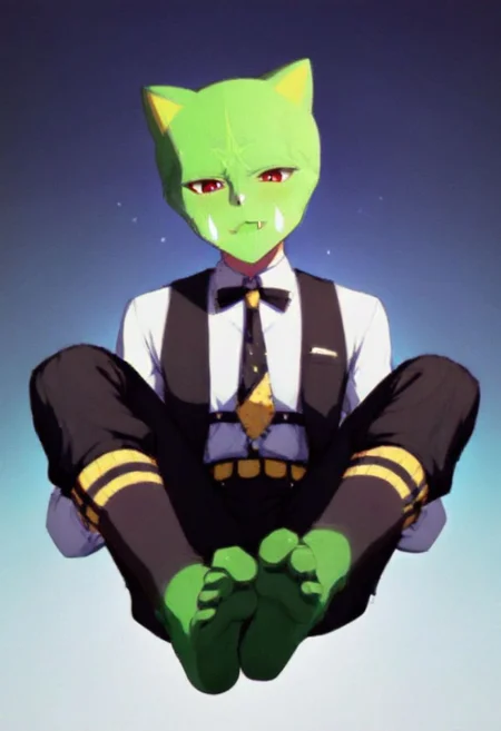 TheMask1024,cat boy,
Boy wearing socks on feet,so cute ,so sweet,
smooth top of head