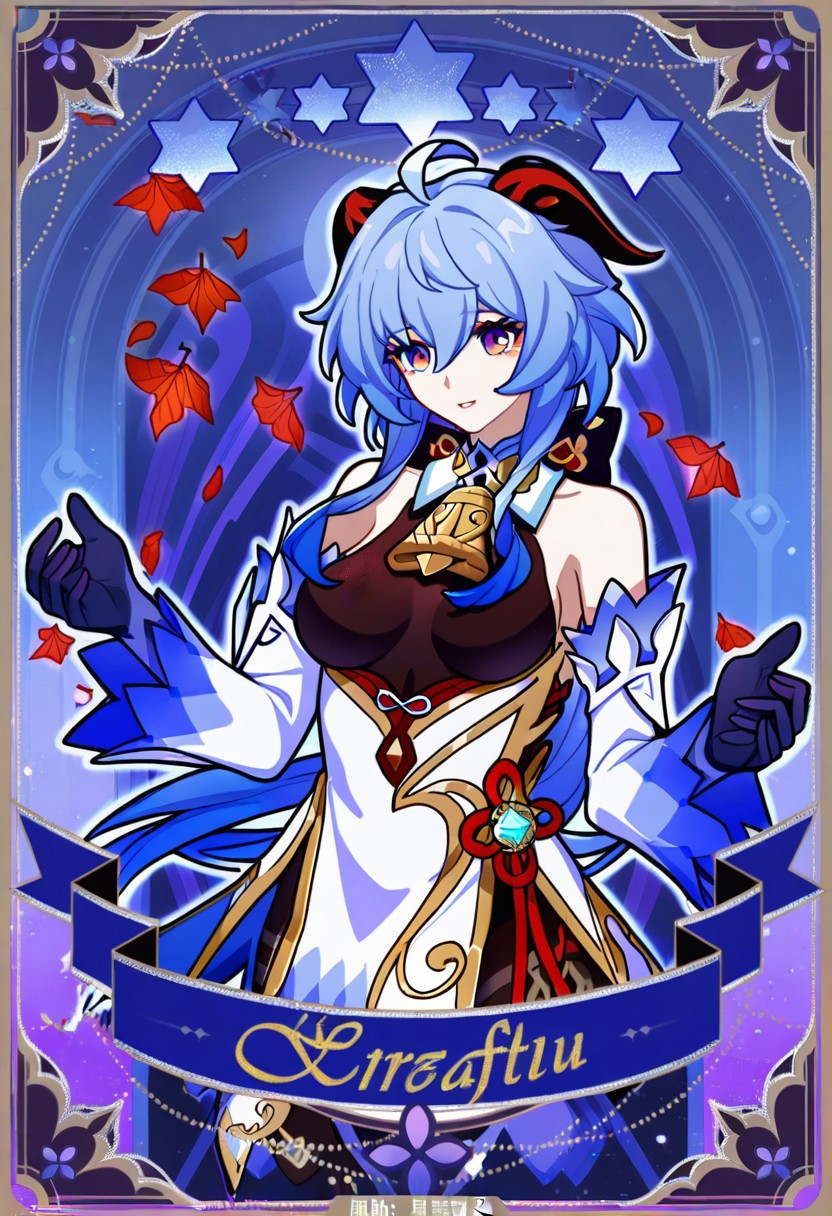 HONKAI STAR RAILWAY TAROT,
1girl, extreamly detailed, beautiful detailed face, complex detailed background, BREAK, 
ganyu