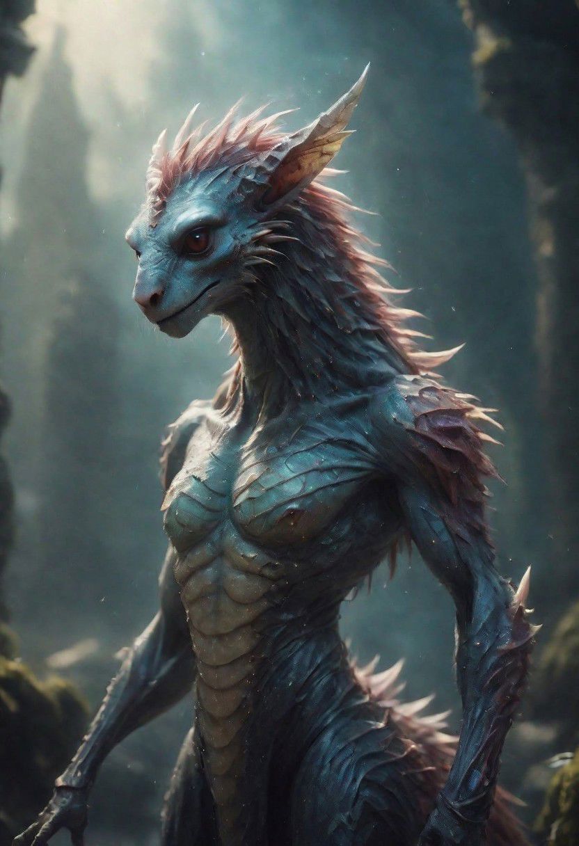 Creature in amazing fantasy place (diminute)(cute)
