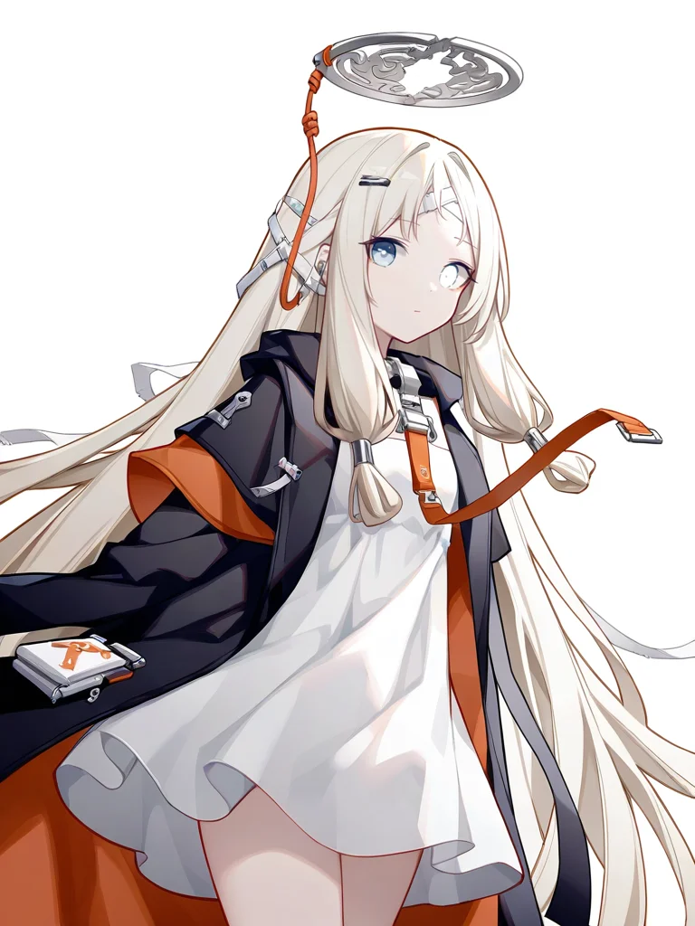 1girl,hengsha,heterochromia,looking at viewer,solo,(simple background:1.2),,(white background:1.1),cowboy_shot,looking_at_viewer,coat,(quan \(kurisu tina\):1.1)<lora:hengsha-000012:0.8>, masterpiece, best quality, very aesthetic, absurdres