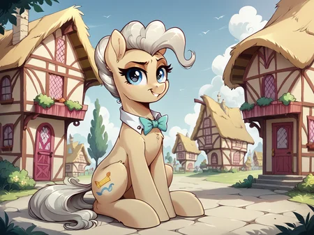 source_furry, source_anime, score_9, score_8_up, score_7_up, score_6_up, score_5_up, score_4_up, <lora:Toon Style Plus_1:1>, style_tsp_1, 
BREAK
source_pony, pony, earth pony, mayor mare, sitting, ponyville, detailed background,