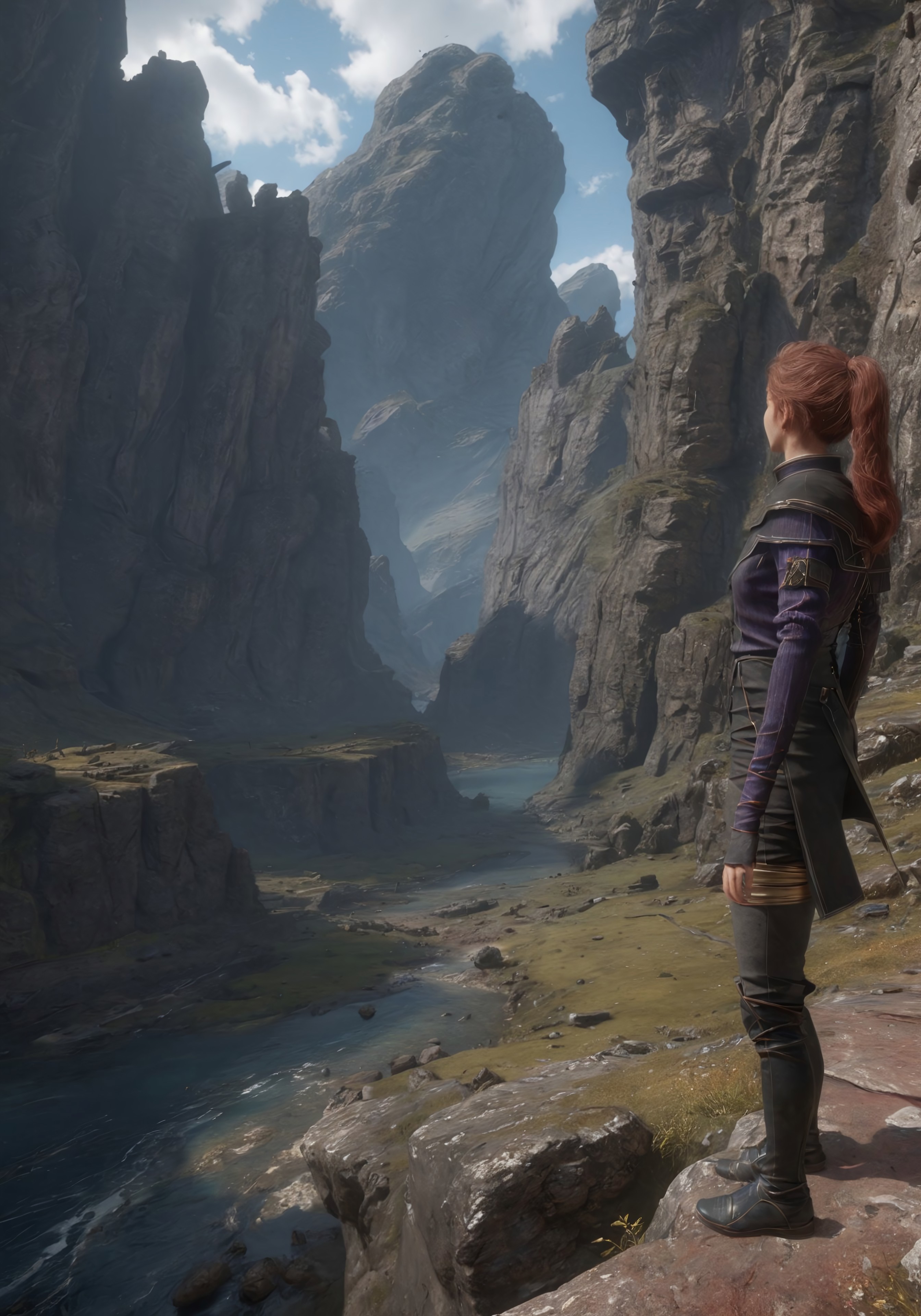 ((4k,8k,Ultra HD)),((Masterpiece :1.2)),((Best quality :1.2)),((Detailed :1.5)),((Detailed background :1.5)), maelle_expedition33, young