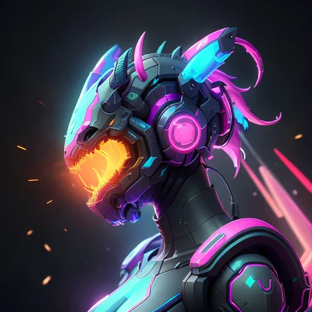abstract abomination neon hallucination, artstation, artgerm, Jason Chan, beeple  <lora:ironcatlora2Dragons_v10:0.7> mechmancer masculine
