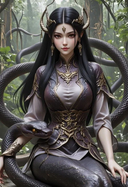 please for the love of god rate it PG for the damned challenge. NewFantasyCore, metal snake, metallic snake, snek, goth