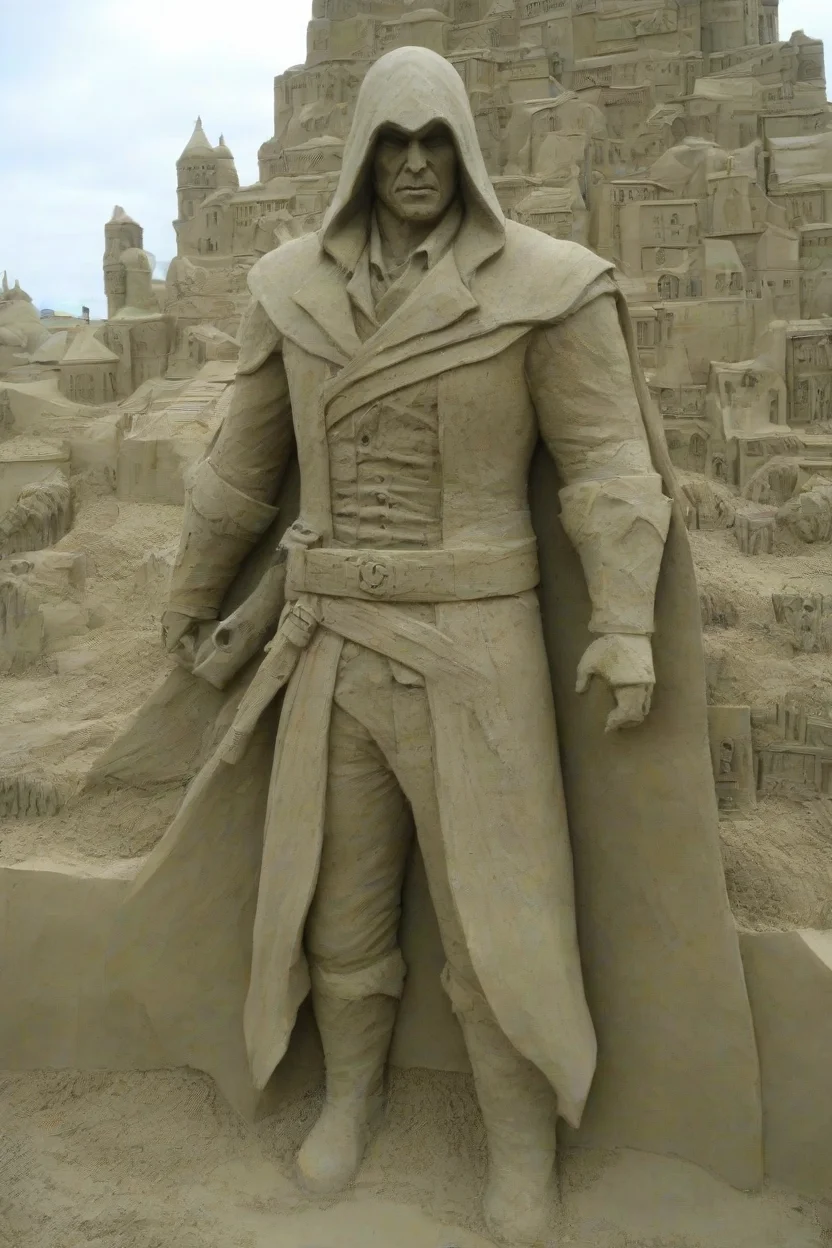 <lora:PE_SandSculpture:0.8> PESandSculpture, sandsculpture,sand,
Ezio Auditore