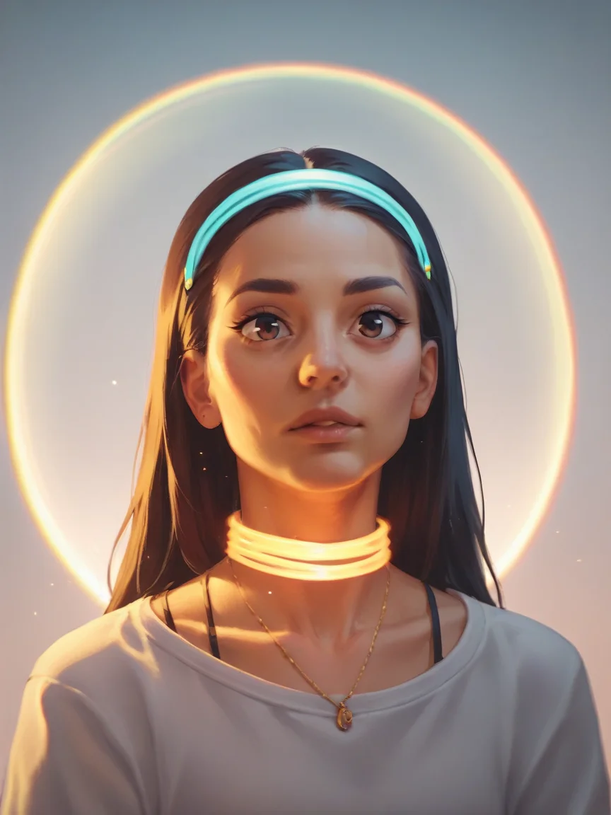 score_9, score_8_up, score_7_up, score_6_up, score_5_up, score_4_up, 1girl, <lora:l1ghtp41ntXLP:0.77> l1ghtp41nt, portrait, neons, light, long exposure, glowing, illumination,