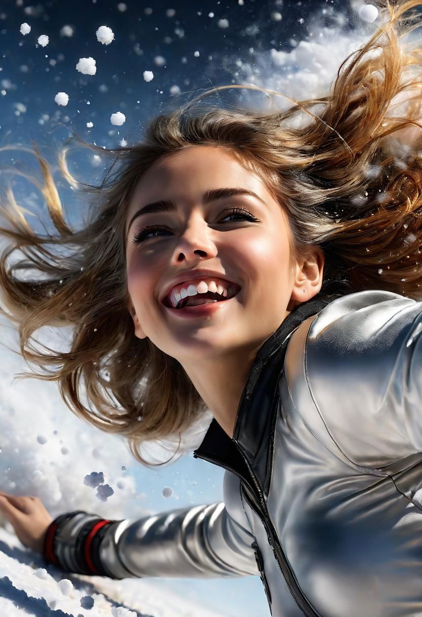 Close-up, best quality, (masterpiece), RTX, 8k, HDR, Anna Razumovskaya, Casey Baugh, Antonio Mora, Aminolla Rezai, Giovanni Boldini,, art, realistic art, digital illustration, snowscape0Snow powder0Close up of smiling looking up0Close up of smiling looking up0Close up of smiling looking up0Facing the front0( masterpiece0realisitic0hight resolution)0(1 girl in):1.2)0Do-Up Eye0Korean Girl0(Best Quality), (masutepiece), (1girl in), Solo, Beautiful Girl, Perfect face, Big Breast,dreamlikeart0Highly detailed airbrush art(((Surreal))0intricate detailes0Volumetric lighting0( masterpiece:1.2)0(top-quality)0The ultra-detailliert0(The composition of the movement:1.4)0Highly detailed colorful details0(Bright lighting0Atmospheric lighting)0Magical0dynamic compositions0Ray traching0The mirror reflects light0Shallow depth of field0ultra-detailliert0mixing exposure0nffsw0Super masterpiece0Her eyes are glowing red0Silvery hair0Her face is full of anticipation and courage for adventure.0A smile comes to her lips0An air full of smiles and adventurous spirit0At the rear0Powder snow is falling on the snowy mountains0Its light brings the light of powder snow0Swaying powder snow creates a beautiful scenery..0Her courage and determination are condensed.0Eye-catching presence0Her eyes are shining0Powder snow0Powder snow