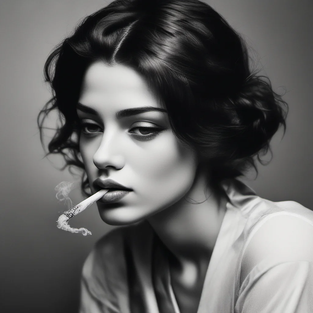 A girl smoking