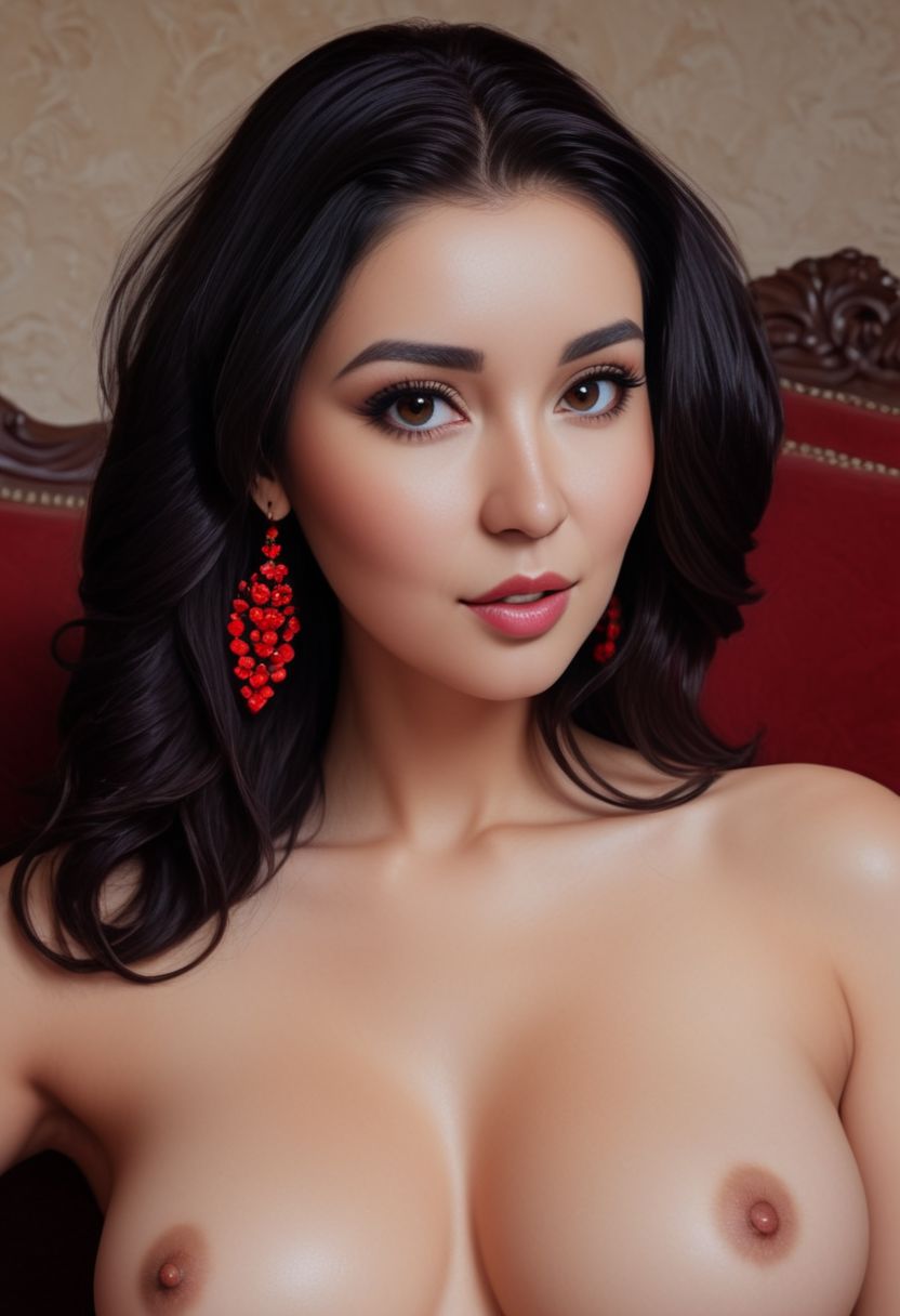 AngeliqueA, a photo of a woman, at full height,  fully naked, (dark brown hair, big tits,  brown eyes, photorealistic, high quality, hourglass figure, intricate details, finely detailed, elegant, by Alberto Vargas, by artgerm, by wlop, ilya kuvshinov, photorealistic, octane render, 8k, unreal engine 5, highly rendered