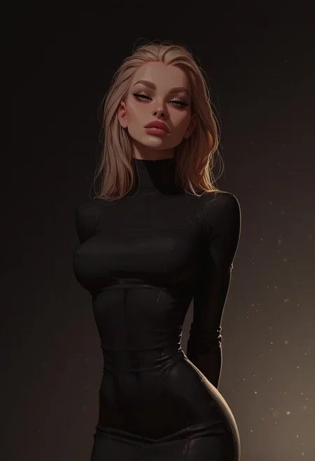 score_9, score_8_up, score_7_up, score_6_up, Expressiveh, 
very aesthetic, girl, face focus, tight black dress, portrait, looking at viewer, toned stomach, medium breasts, breasts together, sexy, hot, bokeh:1.2, fit body, athletic, slender body, extremely skinny, narrow waist, wide hips, petite, fit, slender