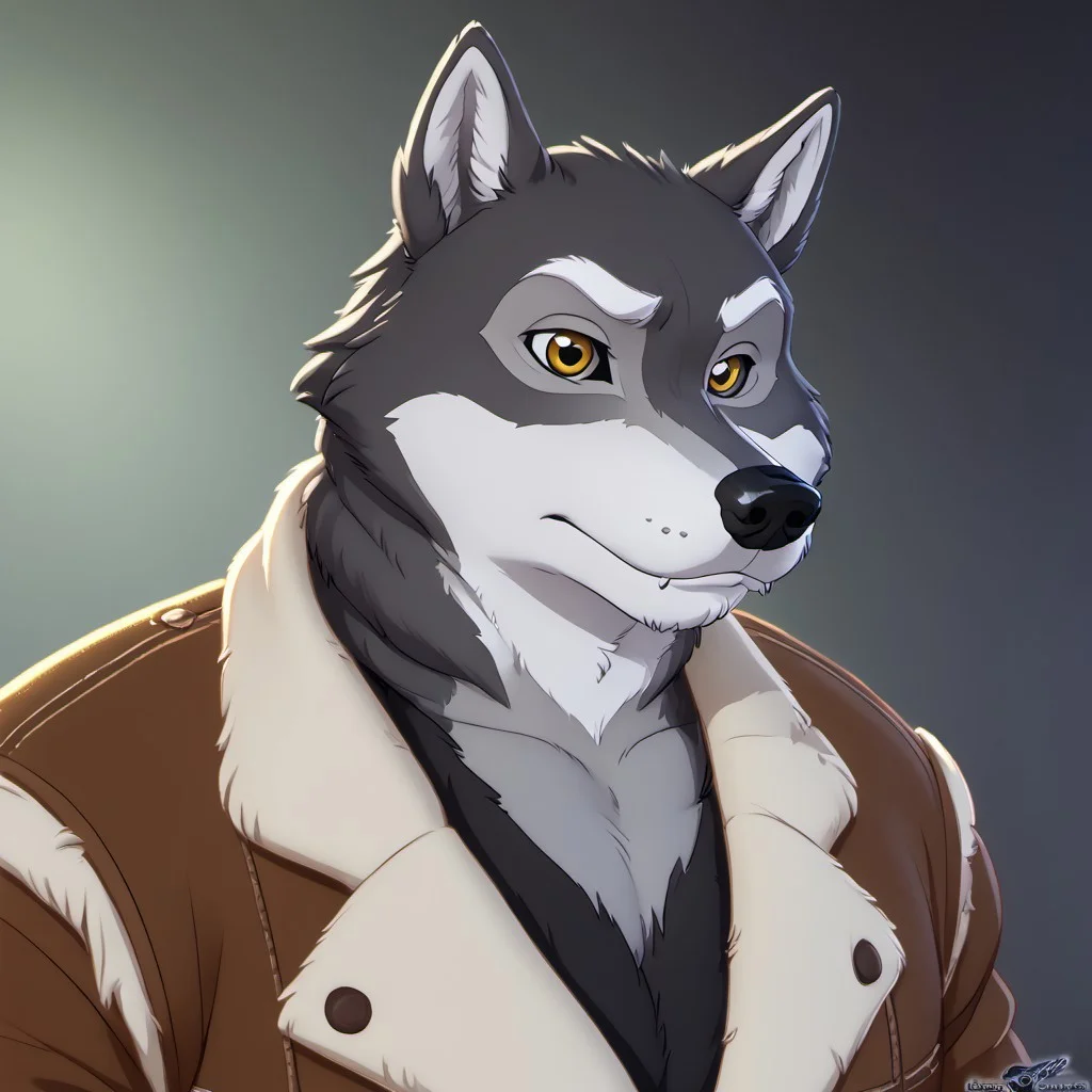 score_9, score_8_up, score_7_up, source:furry, dynamic lighting, detailed background, bedroom background,  anthro, furry, male, 1boi, (headshot), solo, (detailed face, detailed eyes), WB_sketchv1, furry, anthropomorphic character, WB_SketchV1
BREAK
Mr_Badwolf, Anthro Wolf, Wolf, BBW, Ever_after_high, dark gray fur, white snout, white eyebrows, white inner ears, black nose, white sclera, yellow eyes, black lips, large muscles, muscular, thick neck, leather jacket, fleece-lined jacket, torn jeans, digitgrade legs, 
BREAK
<lora:add-detail-xl:1.5>