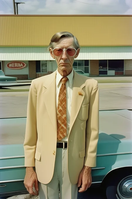 <lora:Alec Soth style:1>Alec Soth style - a film photograph from William Eggleston in his 1980 style in an american townq 5