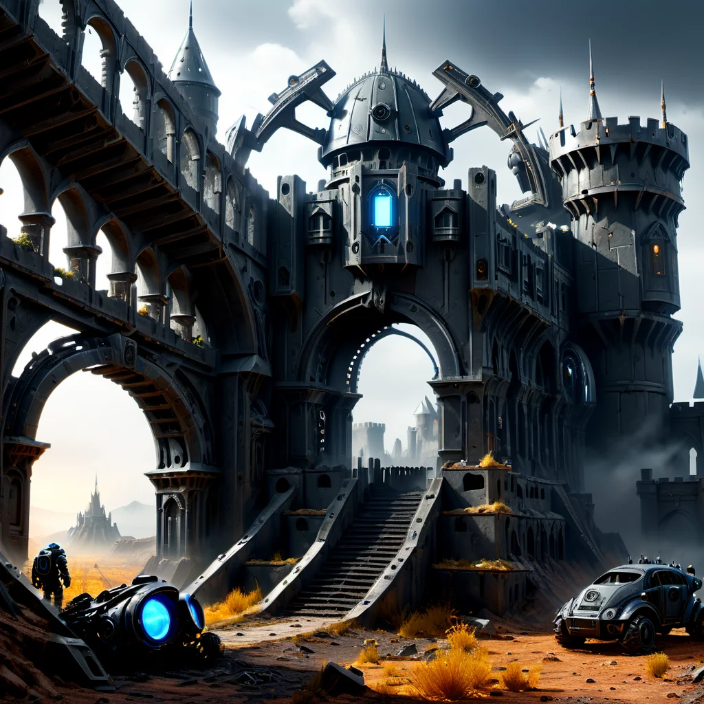 ((best quality)), ((masterpiece)), ((realistic,digital art)), (hyper detailed),DonMR3mn4ntsXL fortress, octane rendering, raytracing, volumetric lighting, Backlit,Rim Lighting, 8K, HDR, <lora:DonMR3mn4ntsXL-000016:1>