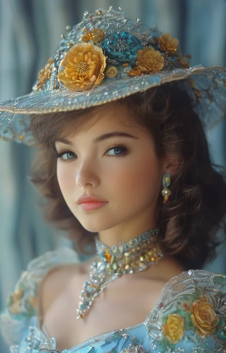 masterpiece,best quality,<lora:tbh318-sdxl:0.9>,illustration,style of Oleg Cassini portrait of idolmaster cinderella girls,