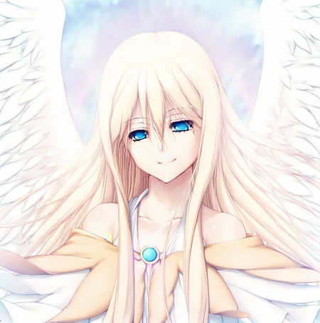 (full body), best quality, best anatomy, BREAK
1girl, long hair, blonde hair, blue eyes, wings, bare shoulders, smile, curtsey, white robe, wings, legs, lower body, feet, BREAK
<lora:Goddess_Nerawareta_Megami_Tenshi_Angeltear_WIP:1>