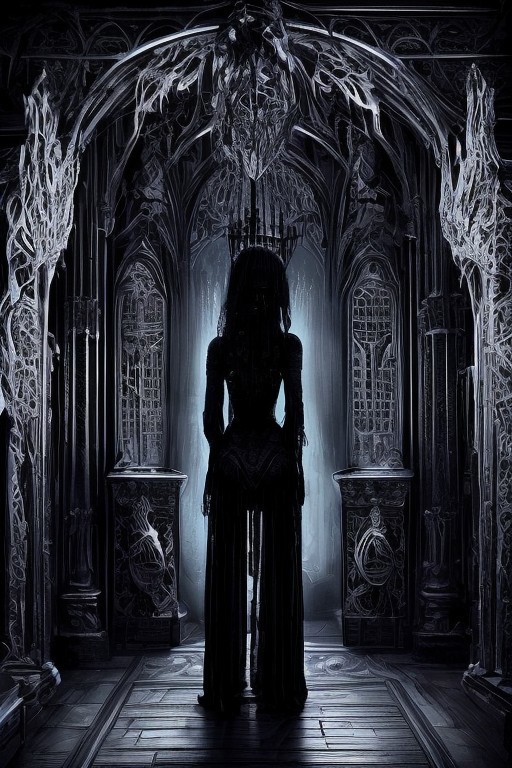 a ghostly woman in a dark gothic bedroom, late night,
all humman anatomy is completly correct, (((gothic bedroom))),
very low light,nighttime, low wattage blue neon lights  high on effects,apparition,ghost,spirit,dead,angry,aggressivplane,making it a captivating,if not spine-chilling,sight to behold.,paranormal,dark eroticism, gorgeous, yearning for what was lost with life, full view,epoxy_skull,
intricate,etherthral,paranormal,eternal,erotic horror,by sithandwesson,MJgothic,gothichorrorai,GothInt,gothicpunkai,OverallDetail,gothichorrorai,
highly detailed texture, best quality, colourful, ultra realistic image, (ultra HD quality details), fantasy, huge depth to image, detailed background,(high_budget_Hollywood_action_film_shot:0.6), moody:crisp, epic, gorgeous, movie-poster, epic lighting, deep shadows, epic skin detail,