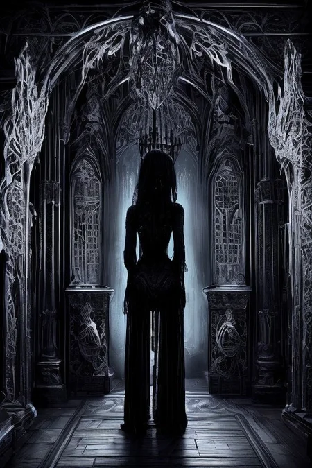 a ghostly woman in a dark gothic bedroom, late night,
all humman anatomy is completly correct, (((gothic bedroom))),
very low light,nighttime, low wattage blue neon lights high on effects,apparition,ghost,spirit,dead,angry,aggressivplane,making it a captivating,if not spine-chilling,sight to behold.,paranormal,dark eroticism, gorgeous, yearning for what was lost with life, full view,epoxy_skull,
intricate,etherthral,paranormal,eternal,erotic horror,by sithandwesson,MJgothic,gothichorrorai,GothInt,gothicpunkai,OverallDetail,gothichorrorai,
highly detailed texture, best quality, colourful, ultra realistic image, (ultra HD quality details), fantasy, huge depth to image, detailed background,(high_budget_Hollywood_action_film_shot:0.6), moody:crisp, epic, gorgeous, movie-poster, epic lighting, deep shadows, epic skin detail,