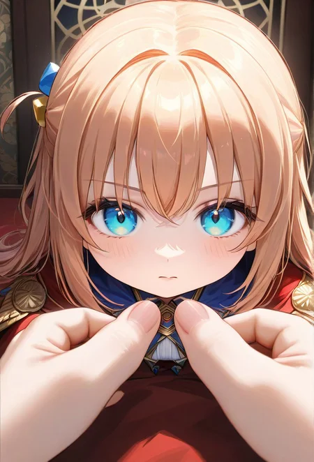(1girl, solo, facing viewer, , chibi, , (Gotoh_Hitori:1.3):1.3), zPDXL3,SimplePositiveXLv2, masterpiece, detailed face, action shot, perfect hands, realistic hands, detailed hands, perfect eyes, detailed eyes, realistic eyes, solo, high resolution, ultra-detailed, 4K, perfection, chest exposed, 5 fingered hands, highest quality, dynamic pose, perfect anatomy, lean, masterpiece, best quality, high res, illustration, extremely detailed, 8k, wallpaper