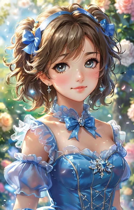 masterpiece,best quality,<lora:tbh334-sdxl:0.6>,illustration,style of Anato Finnstark portrait of idolmaster cinderella girls,