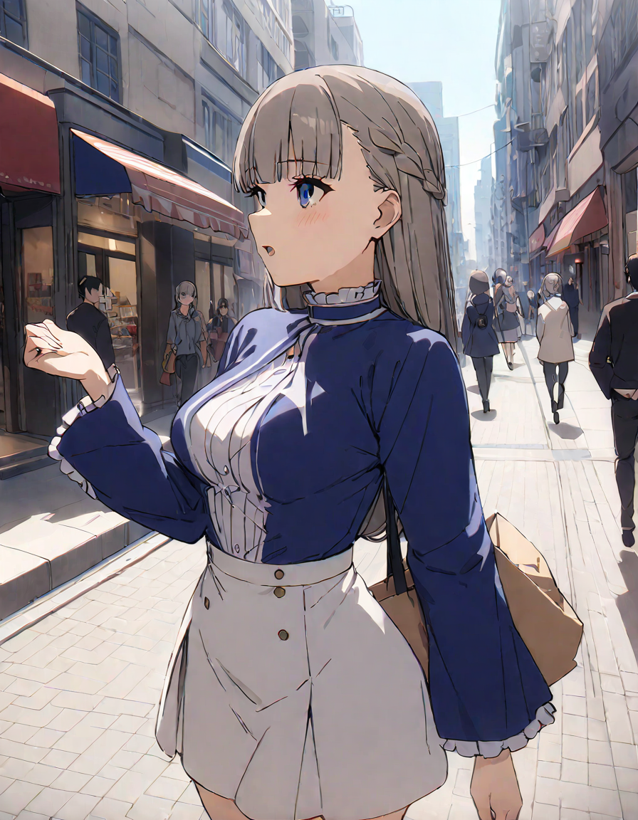 girl, lawine,  <lora:lawine_sdxl_v1.0:1>, streat, city, walkin, shopping,
 masterpiece, best quality, very aesthetic