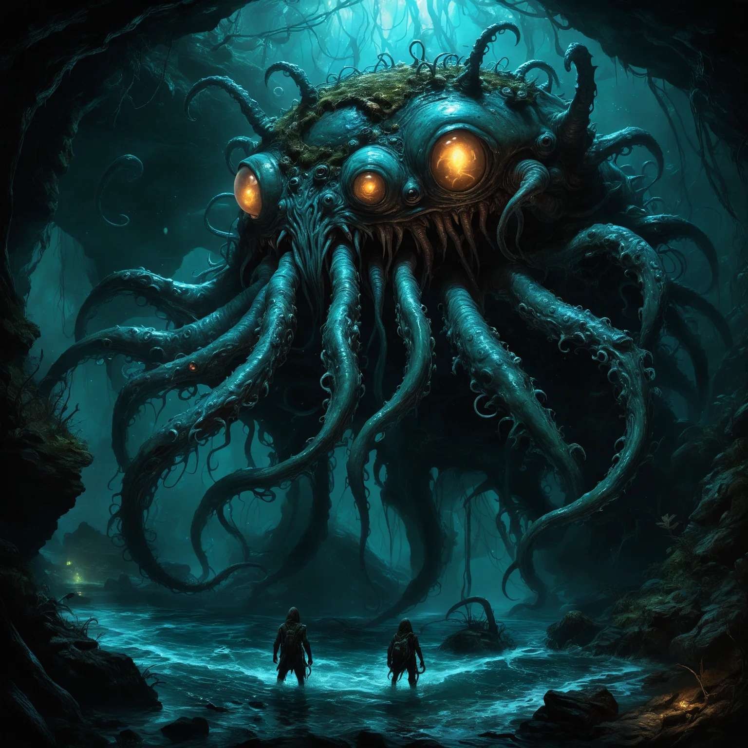 vorgon famous artwork inspired by (asher brown durand:1.4) and (noah bradley:1.2) and (chuck lukacs:1.1) and (terese nielsen:1.1), detailed expressive eyes, fantasy style, deep within a subterranean uddershlurp on planet "blunderbunny x", the "stormy chumblefrotz" with its many tentacles and iconic long sassled shnorbsabbler lurks, illuminated by bioluminescent fungi while eerie underflipted waters shimmer in the zoddering skruffleplink
<lora:add-detail-xl:1> <lora:OverallDetailXL:1> OverallDetailXL
extremely detailed <lora:detailed_notrigger:1>