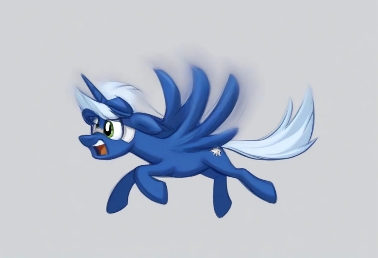 gravity guns meet galloping unicorn ponies,, CuteCartoonStyle