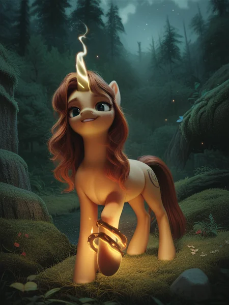 score_9, score_8_up, score_7_up, score_6_up, score_5_up, score_4_up, pony, forest, night, fantasy, magic, close-up <lora:Photo 2 Style SDXL_LoRA_Pony Diffusion V6 XL:1>