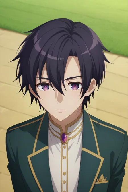 score_9, score_8_up, score_7_up, source_anime, rating_safe, intricate details, , looking at viewer, depth of field, 1boy, solo, male focus, <lora:nicol_ascart_pony:0.84>, nicol_ascart, black hair, purple eyes, short hair, hair between eyes, from above, disneyland, dark, arms at sides, sparkling eyes, , <lora:sdxl_lightning_8step_lora:1>