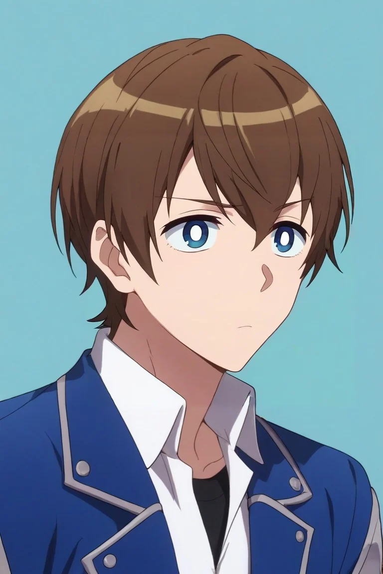 score_9, score_8_up, score_7_up, , rating_safe, intricate details, , , , 1boy, solo, male focus, <lora:masato_oosuki_pony:0.94>, masato_oosuki, brown hair, blue eyes, short hair, bangs, hair between eyes, bright pupils, white pupils, , leather jacket, caps, <lora:sdxl_lightning_8step_lora:1>