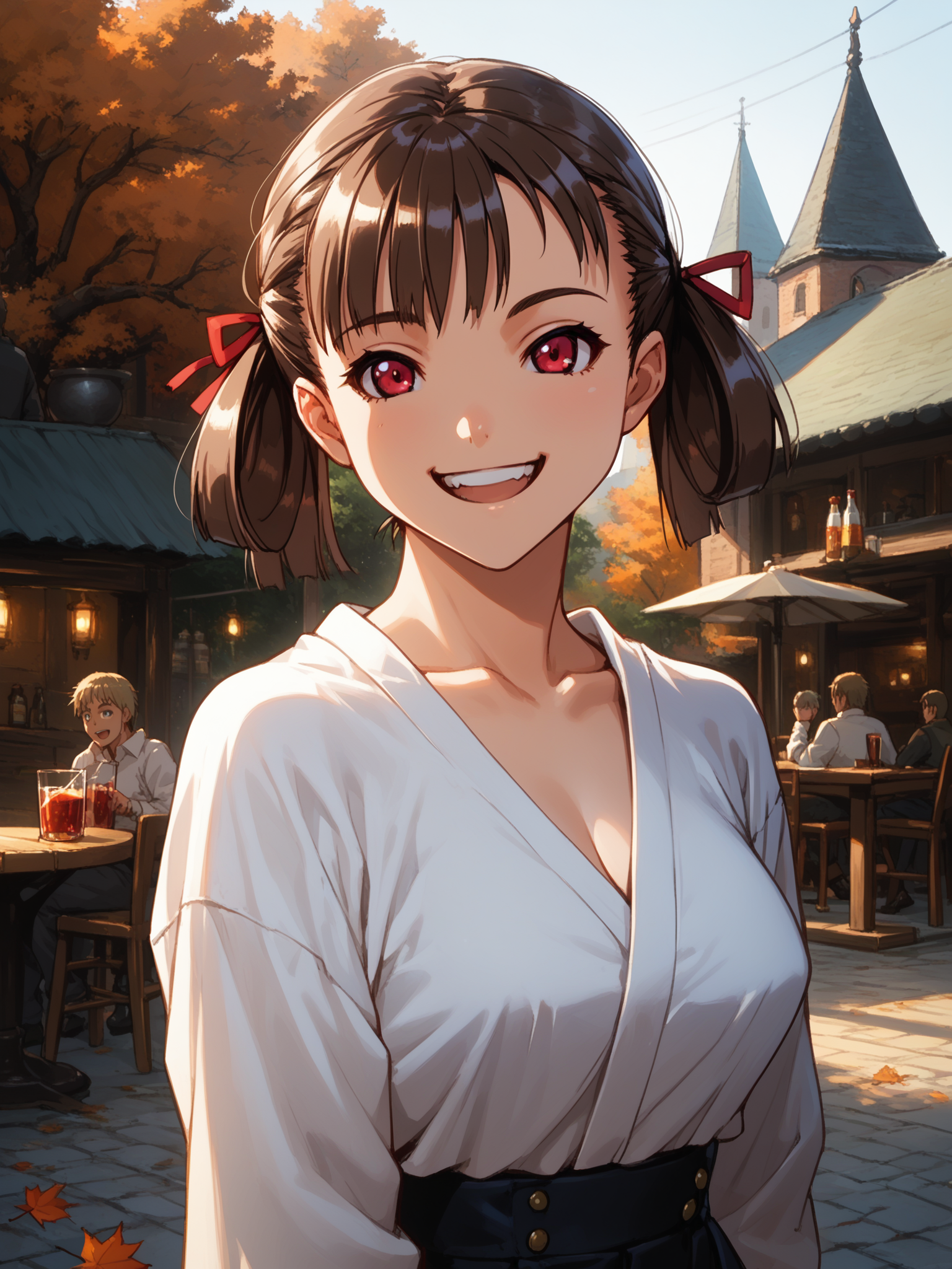 (upper body, solo focus:1.2) <lora:happy_tentacle-natsume-v0.2-000030:0.9>, ht_natsume (petite:1.2), <lora:Shed_The_Skin's StS_age_slider_v1_initial_release:-1.5> ( :1.1) (sagging breasts:1.2) ( , , ( naughty face :1.2) , crazy smile , (looking at another:1.2) :1.1) outdoors, vegetation, ( :1.1), autumn , (dawn :0.6), , ((sidelighting:0.5), (light rays, light particles:0.5) :0.5), , (gothic architecture :0.9), tavern , (chair, table:0.5), (cabbage , soda :0.8) ( :0.8) score_9, score_8_up, score_7_up, score_6_up, score_5_up, score_4_up, ( [(realistic, photorealistic:1.3):(realistic:1.2):16] [(3d:1.2)::14] :1) <lora:LUUNA's Lunas-NijiJourney-SDXL-B2:0.35>, nijijourney <lora:prgfrg23's Counterfeit-V3.0 Style SDXL_LoRA_Pony Diffusion V6 XL:0.6> <lora:mfcg's mfcgXL:0.12> <lora:reweik's gyokai(himehajime)_PonyXL_style_v01:0.14>