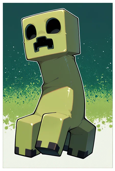 <lora:crpr-08:1>, crpr, no humans, full body, pokemon (creature), open mouth, green skin, black eyes, no pupils, black mouth,,green background, masterpiece, best quality, amazing quality, very aesthetic, absurdres, newest,, upper body, halftone effect, white borders, abstract background:1.2,