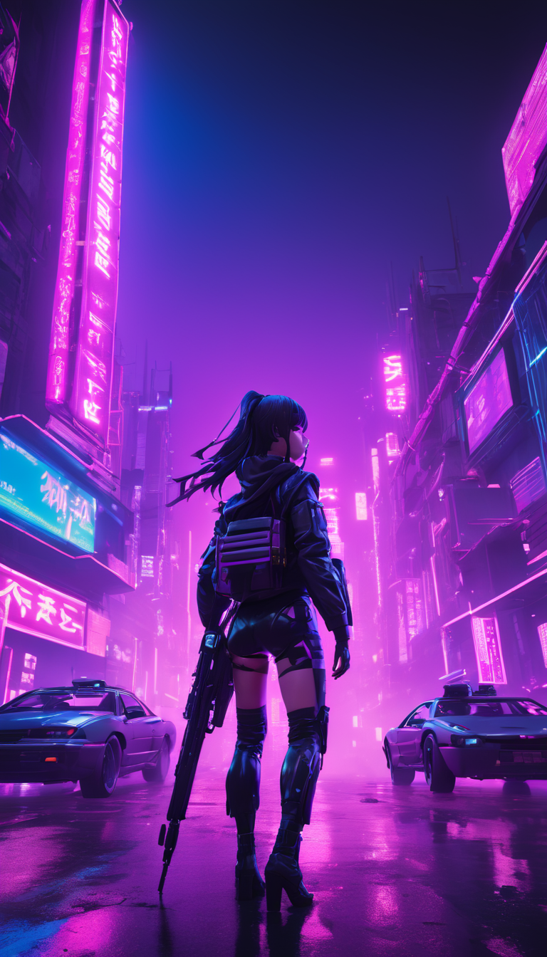 neonpunk style Cinematic scene, hero view, Tanya Degurechaff, Youjo Senki <lora:tanya_degurechaff_xl_v7:1>, action pose, detailed background, masterpiece, best quality, high quality, absurdres . cyberpunk, vaporwave, neon, vibes, vibrant, stunningly beautiful, crisp, detailed, sleek, ultramodern, magenta highlights, dark purple shadows, high contrast, cinematic, ultra detailed, intricate, professional