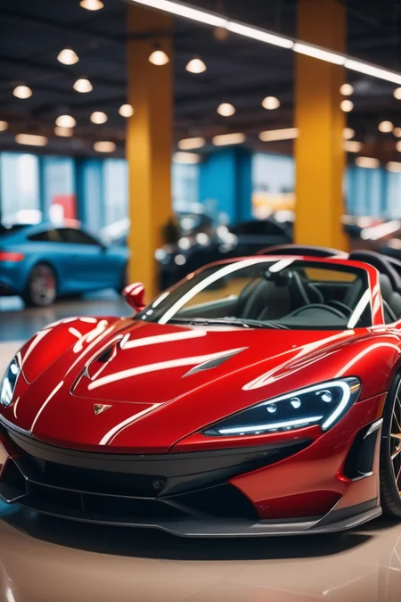 BRYO-XL exotic sportscar, indoor photography
(photorealistic) (bokeh) (intricate details) (cinematic lighting) (sharp focus)