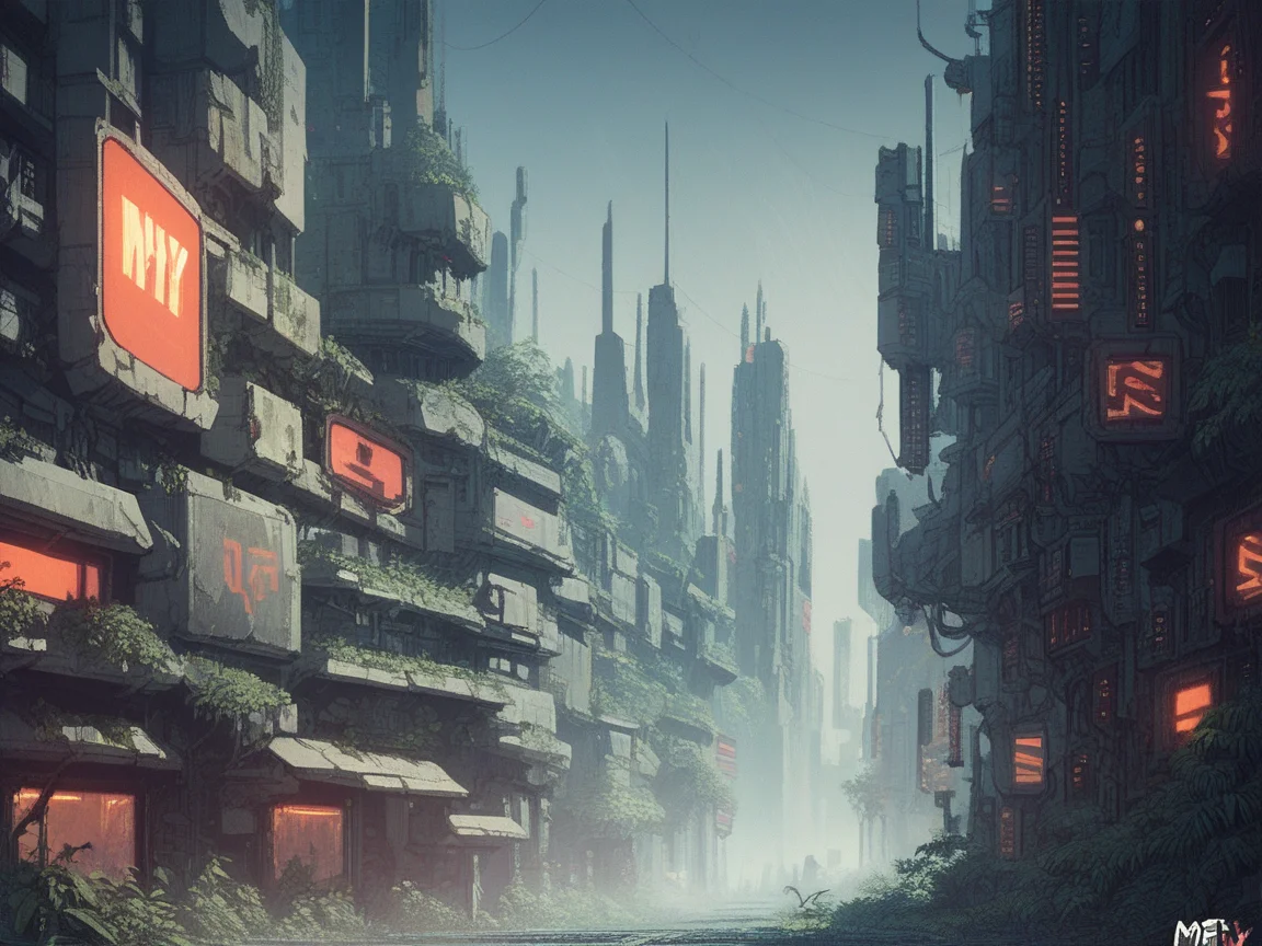 score_9, score_8_up, score_7_up, score_6_up, score_5_up, score_4_up, <lora:m1ntfl4v0rXLP:0.9> m1ntfl4v0r, city, science fiction,