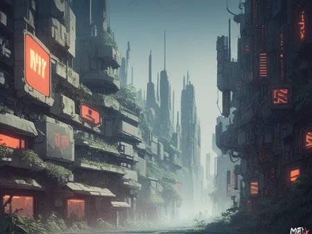score_9, score_8_up, score_7_up, score_6_up, score_5_up, score_4_up,   <lora:m1ntfl4v0rXLP:0.9> m1ntfl4v0r, city, science fiction,